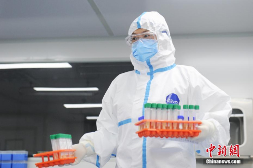 3月12日，安徽(合肥)僑夢苑內(nèi)的僑資企業(yè)博奧醫(yī)學基因檢測有限公司，自2月1日開工，一直配合專業(yè)醫(yī)療機構，24小時不間斷開展臨床新型冠狀病毒核酸檢測工作。<a target='_blank' >中新社</a>記者 張婭子 攝