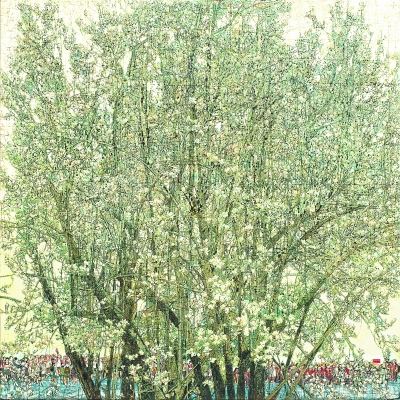 張玉惠創(chuàng)作的《盛世花開》獲得第十三屆全國(guó)美術(shù)作品展覽暨第三屆中國(guó)美術(shù)獎(jiǎng)金牌獎(jiǎng)。