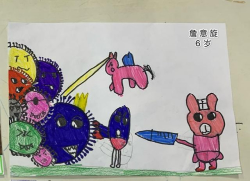 詹意旋，6歲，意大利羅馬中華語言學(xué)校。(浙江省僑聯(lián)網(wǎng)站圖片)