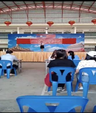 “漢語橋”比賽預賽。(作者供圖)