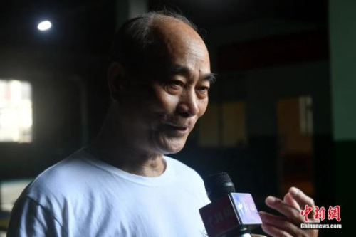 福建省武術(shù)協(xié)會鳴鶴拳研究會會長余丹秋。呂明 攝