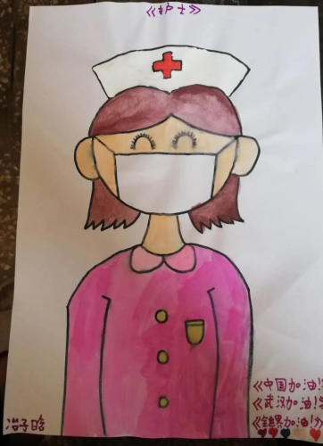 圖為小朋友畫的“最可愛(ài)的人?！笔茉L者供圖。