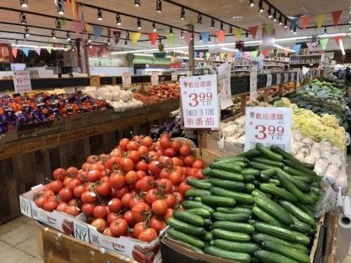 紐約中國城超市。(美國《世界日報》)