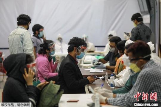 資料圖為疫情下的印度。