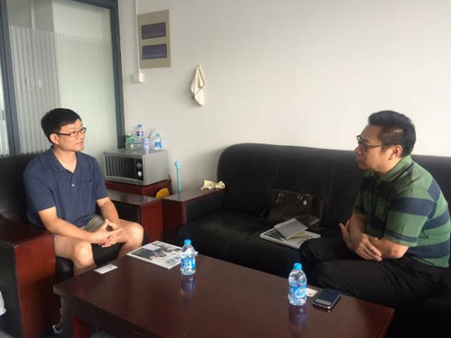 昆山市僑辦走訪蘇州芯格微電子有限公司