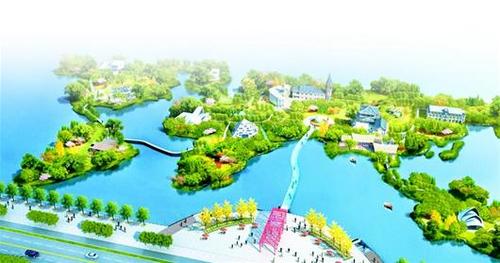 中國僑網(wǎng)圖為北湖僑鄉(xiāng)風(fēng)情園。