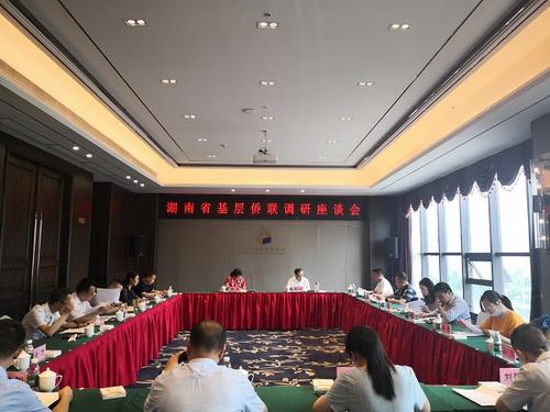 中國僑網(wǎng)調研座談會現(xiàn)場(圖片來源:湖南省僑聯(lián)網(wǎng)站)