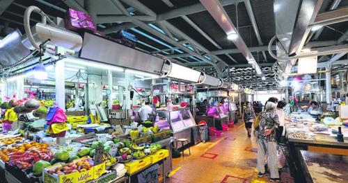 中國僑網(wǎng)白橋巴剎。(新加坡《聯(lián)合早報(bào)》/龍國雄 攝)