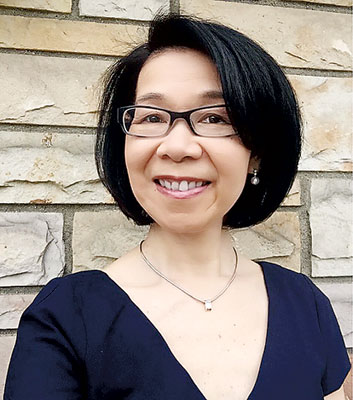 中國僑網(wǎng)圖為華策會(huì)暫代總裁溫李苑珍。(美國《星島日報(bào)》)