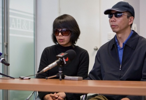 謝連斌和妻子林姝。(澳洲新快網(wǎng)援引《每日電訊報》)