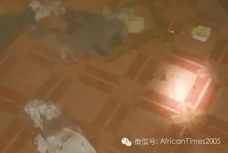 現(xiàn)場留下的血跡