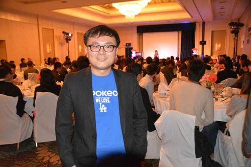 全美搜索人名三大引擎公司之一Spokeo創(chuàng)始人之一及CEO湯京曄6日應(yīng)邀在臺(tái)美商會(huì)青商部年會(huì)上做主題演講。(美國(guó)中文網(wǎng)/啟鉻