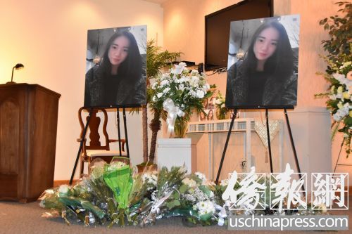 小型追悼會(huì)現(xiàn)場(chǎng)的布置。(美國(guó)《僑報(bào)》/聶達(dá)
