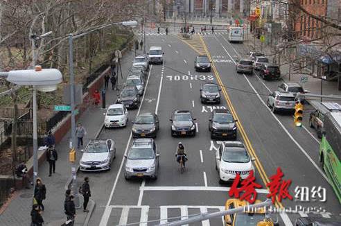 目前華埠克里斯蒂街的狀況。(美國《僑報》)