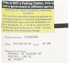 趙先生收到的假罰單。(美國(guó)《世界日?qǐng)?bào)》)