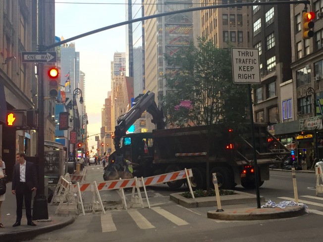 事發(fā)地點。(美國《世界日報》/尹英姿