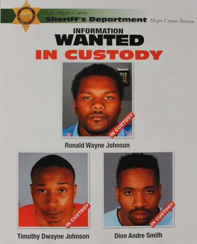 警方公布的3名嫌犯的照片(警方提供)