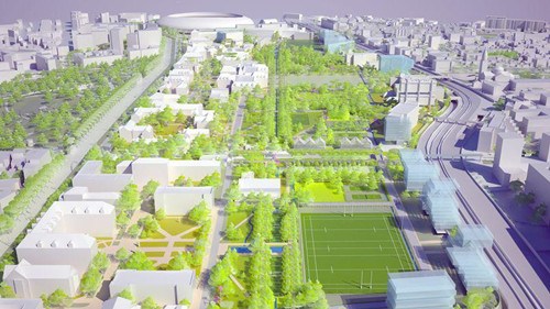 未來巴黎大學城增建設計圖。(圖片來源:《費加羅報》)