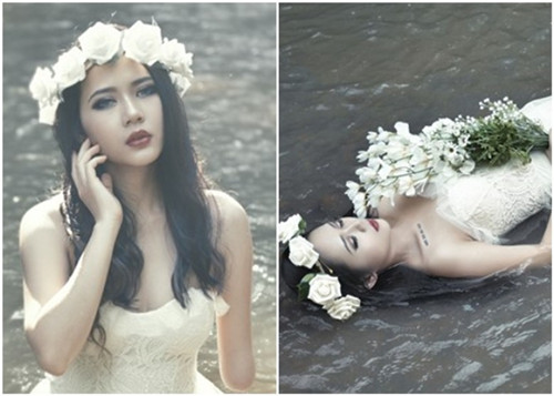 黃秀妹推出一輯以“愛麗絲夢游仙境”為主題的照片。(互聯(lián)網(wǎng)圖片)