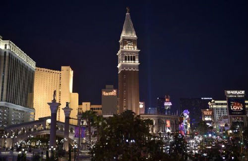 拉斯維加斯大道上的威尼斯鐘樓。(參考消息)