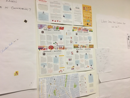 中國僑網(wǎng)《歡迎來到華埠》地圖介紹正宗的華埠。(美國《世界日報》/金春香 攝)