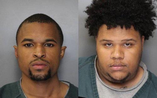 中國僑網(wǎng)殺害袁曉鵬的兇嫌艾薩克(左)與米歇爾(右)。(美國《世界日?qǐng)?bào)》)