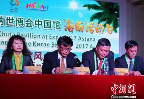 中國僑網(wǎng)“海南活動日”將亮相阿斯塔納2017專項世博會。 文龍杰 攝