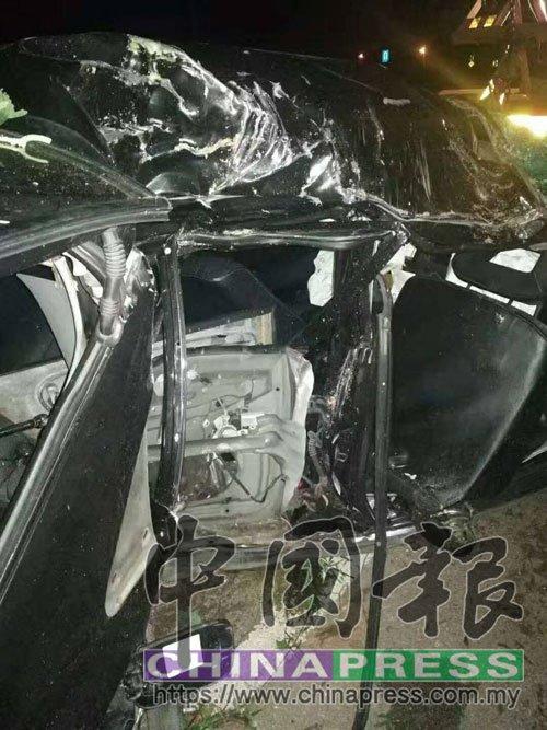 中國僑網(wǎng)車禍現(xiàn)象。(馬來西亞《中國報》圖片)