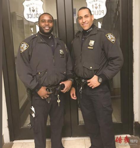 中國(guó)僑網(wǎng)紐約市警一分局兩名警員成功逮捕于全市范圍內(nèi)多次行竊的小費(fèi)罐大盜。(紐約《僑報(bào)》)