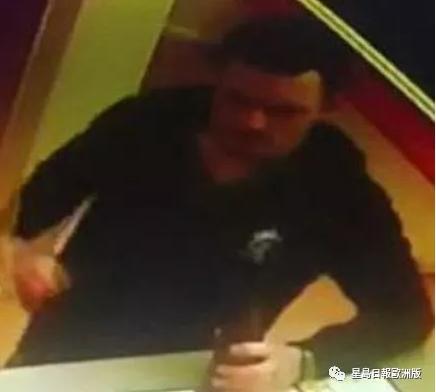 中國僑網(wǎng)警方公布鬧事男子照片。(《星島日報(bào)》歐洲版微信公眾號)