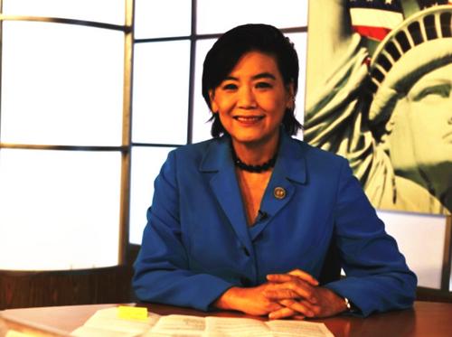 中國僑網(wǎng)聯(lián)邦眾議員趙美心9日在華盛頓提出一項法案,希望阻止“公共負擔(dān)移民嚴限取得綠卡”的實施。(美國《世界日報》檔案照)