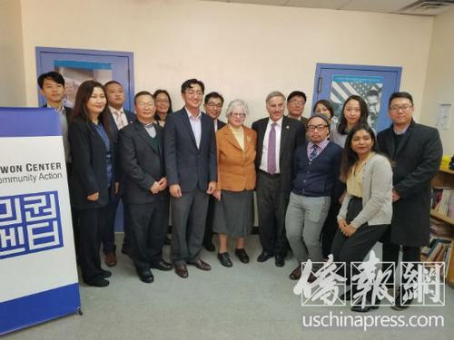 中國僑網(wǎng)美國亞太裔組織和民選官員發(fā)布2019年重點(diǎn)移民政策。(美國《僑報(bào)》/張晶 攝)