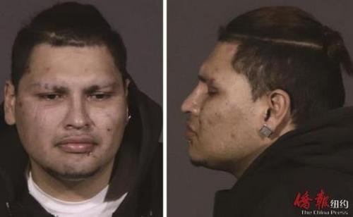 中國僑網(wǎng)嫌犯照片。(圖片來源:美國《僑報》)