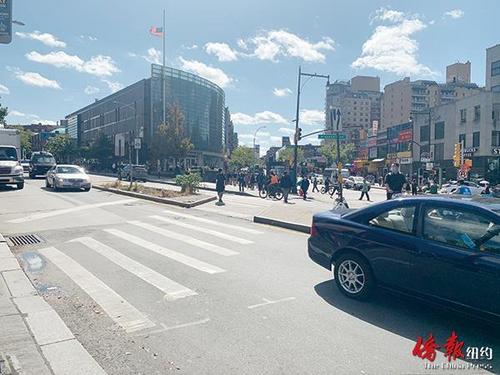 中國僑網(wǎng)紐約法拉盛緬街公車專用道項目計劃在未來兩周內(nèi)試行。(美國《僑報》/張晶 攝)