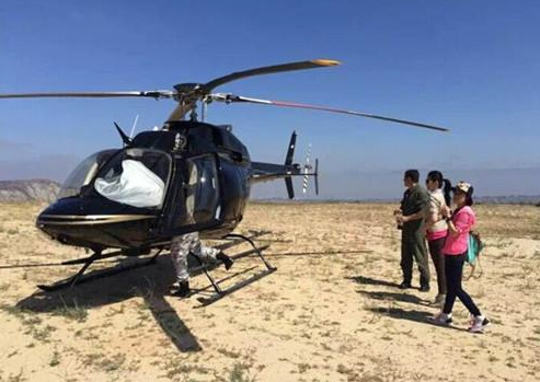 中國富人在美國租用直升機狩獵。(參考消息援引自資料圖片)