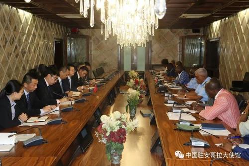 中國僑網(wǎng)座談會現(xiàn)場。來源:中國駐安哥拉大使館