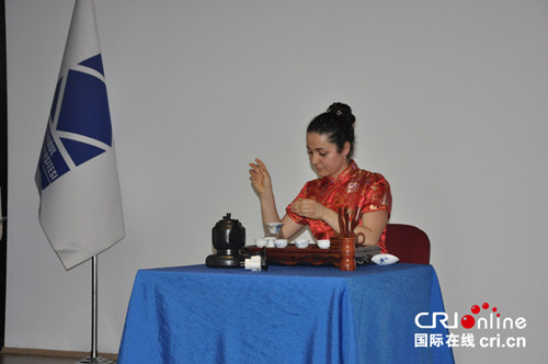 參賽選手茶藝表演