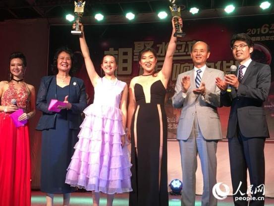 王曉彤和葆林將代表舊金山參加北京水立方總決賽。