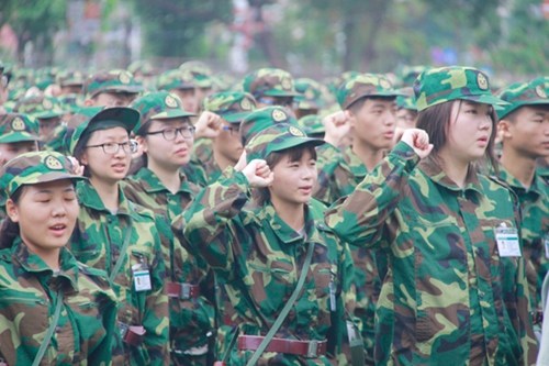 參訓學生集體宣誓