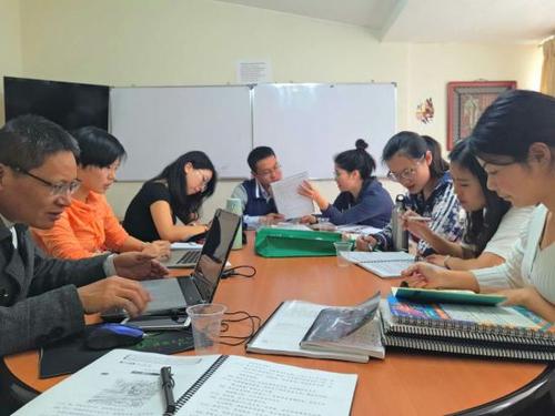 中國僑網教研活動現場