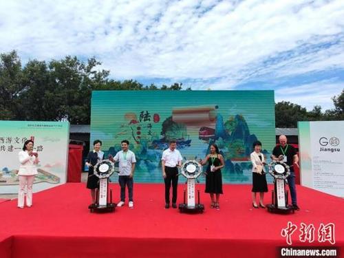 中國僑網(wǎng)活動啟動儀式。谷華攝