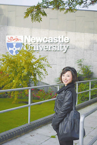 劉瑩在紐卡斯爾大學(xué)收獲頗多。
