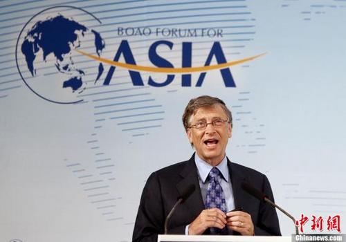 中國(guó)僑網(wǎng)比爾蓋茨(中新社發(fā) 張浩 攝)