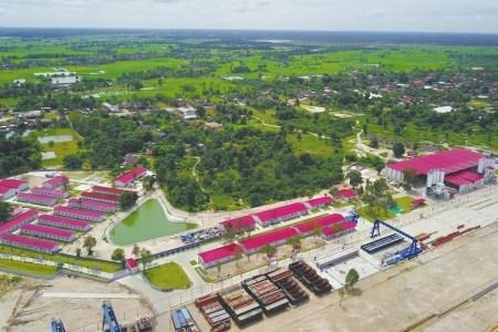 中國僑網(wǎng)中鐵二局新運公司萬象制梁場。