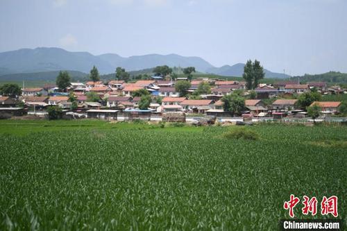 中國僑網(wǎng)自立村群山環(huán)繞 張瑤 攝