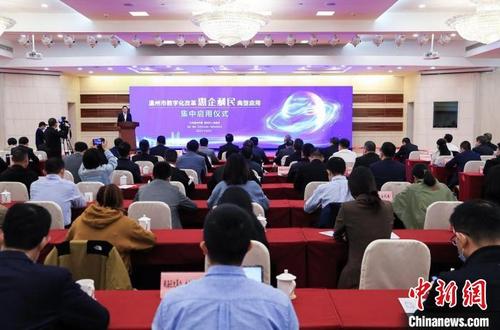 中國僑網(wǎng)溫州市數(shù)字化改革惠企利民典型應(yīng)用集中上線儀式 陳翔 攝