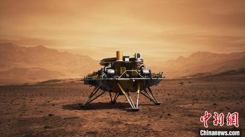 中國(guó)僑網(wǎng)“祝融號(hào)”火星車 效果圖 中國(guó)航天科技集團(tuán)八院 供圖