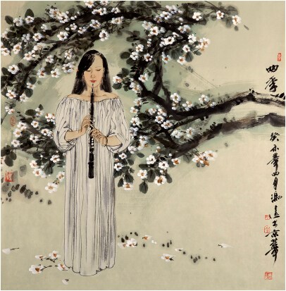 中國僑網(wǎng)四季(70cm*70cm 紙本設(shè)色)-馮遠(yuǎn)(中國大陸)-1995