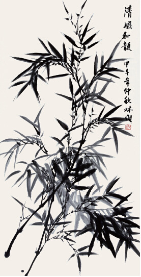 中國(guó)僑網(wǎng)清風(fēng)和韻(138cm*70cm 紙本水墨)-王林旭(中國(guó)大陸)-2014