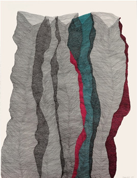 中國(guó)僑網(wǎng)山(60cm*50 紙本、鋼筆、丙烯)-耿靜新(挪威)-2013